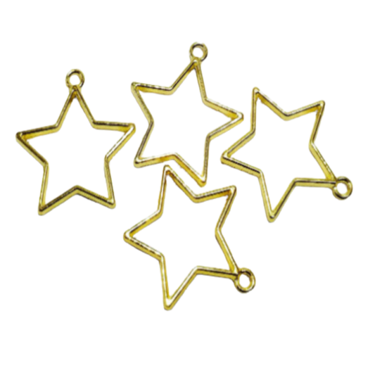 Golden Star Bezel (UV Resin | DIY Jewellery)