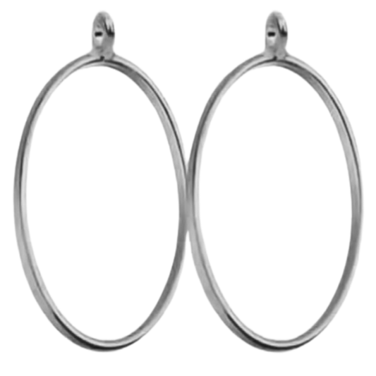 Silver Oval Bezel (UV Resin | DIY Jewellery)
