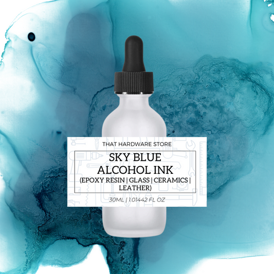 Sky Blue Alcohol Ink (Epoxy Resin | Glass | Ceramics | Leather)