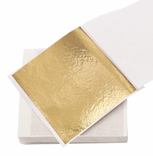 Gold Foil Sheets (Epoxy Resin | Art Concrete | Candle Making | Texture Art | Polymer Clay | Craft Projects)