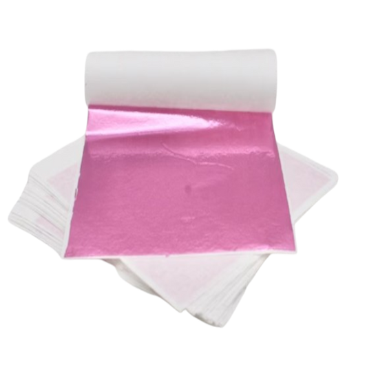 Pink Foil Sheets (Epoxy Resin | Art Concrete | Candle Making | Texture Art | Polymer Clay | Craft Projects)