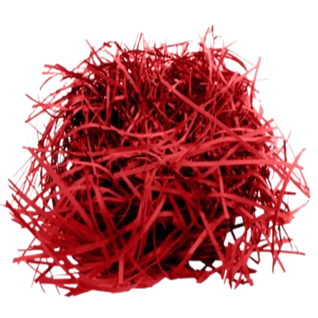 Red Shredded Paper (For Premium Gifting / Hampers / Packaging)