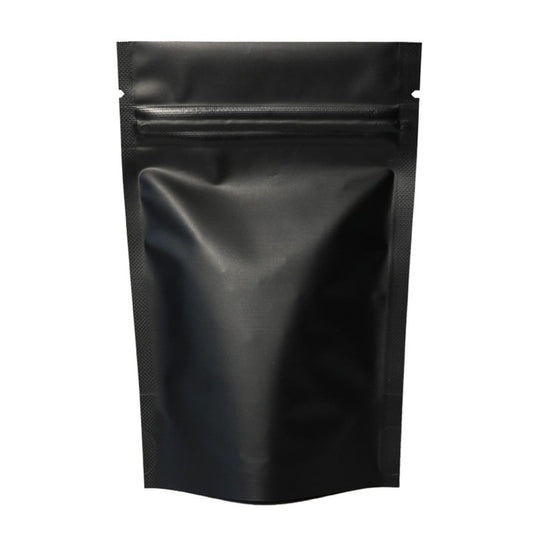 Buy Matte Black Stand Up Pouch with Zipper (Inner Foil Lined) Online in India - The Art Connect