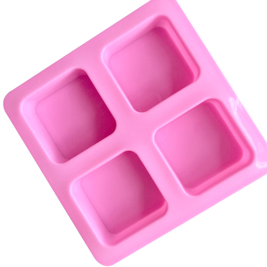 Buy Square Rounded Edge Silicone Soap Mould - 100gms Silicone Moulds for Soap Making, Chocolate Making and Baking Online in India - The Art Connect