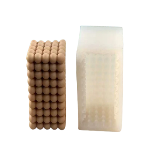 Rectangle Bubble Pillar Candle Silicone Mould