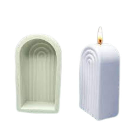Rainbow Arch Pillar Candle Silicone Mould