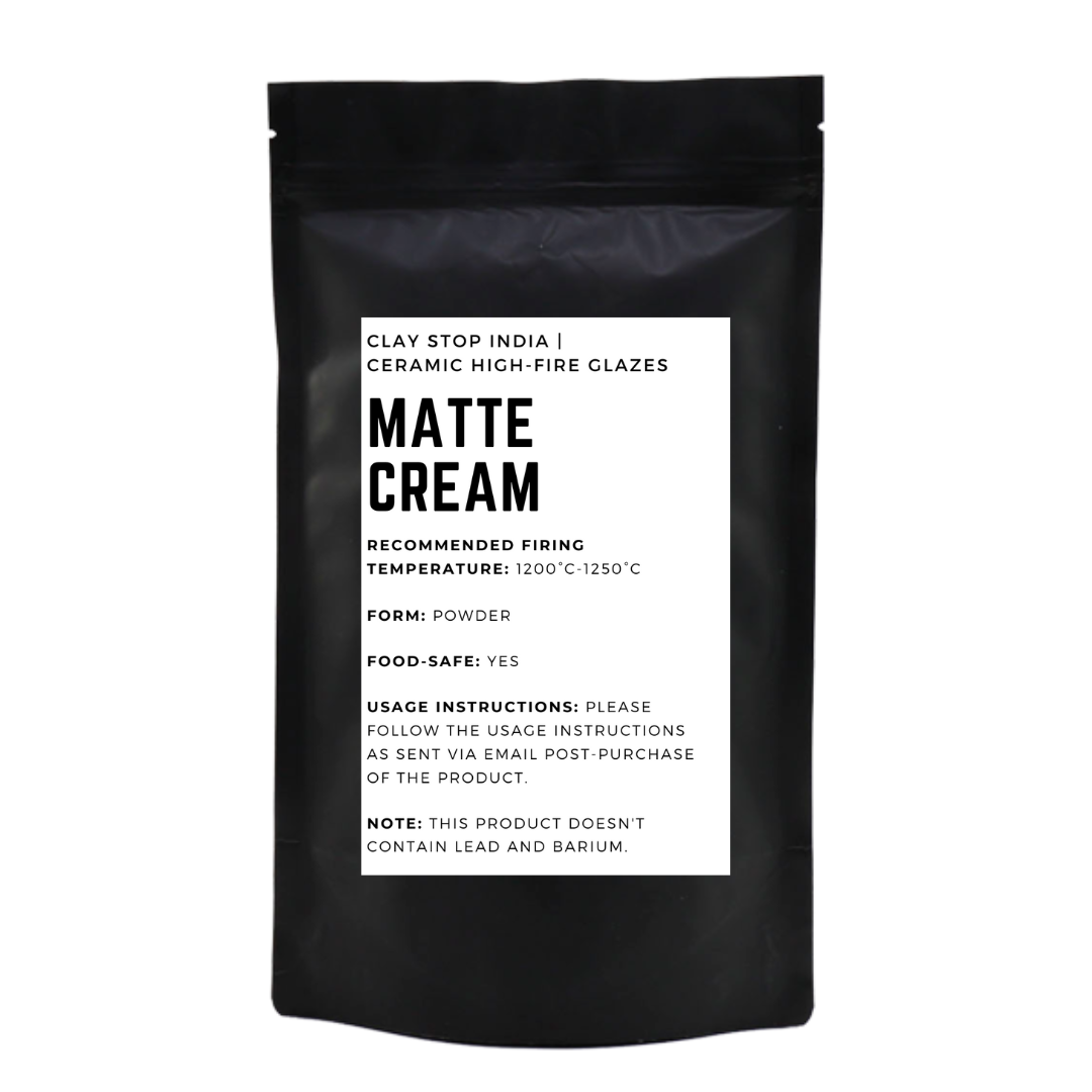 Matte Cream (High-Fire Pottery Glaze)