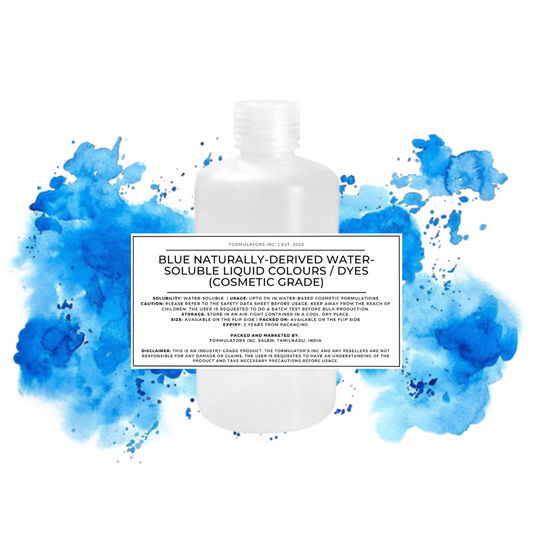 Blue Naturally-Derived Water-Soluble Liquid Colours/Dyes (Cosmetic Grade)