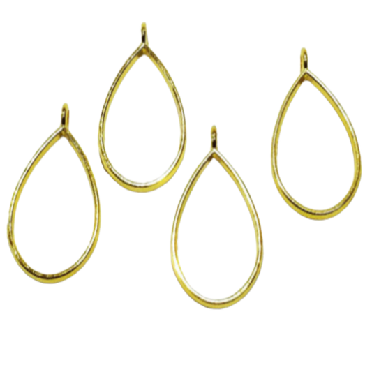 Golden Drop Bezel (UV Resin | DIY Jewellery)