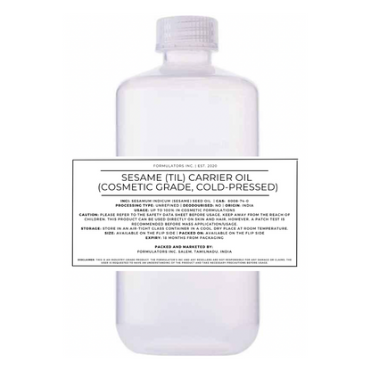 Sesame (Til) Carrier Oil (Cosmetic Grade)