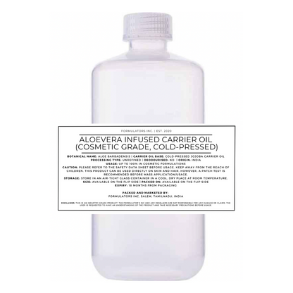 Aloevera Infused Carrier Oil (Cosmetic Grade)