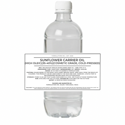 Sunflower Carrier Oil (Cosmetic Grade)