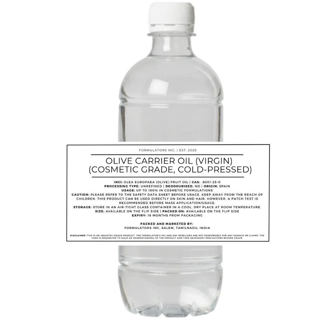 Olive Carrier Oil (Virgin) (Cosmetic Grade)