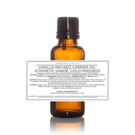 Vanilla Infused Carrier Oil (Cosmetic Grade)