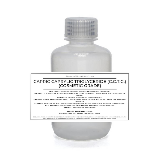 Capric Caprylic Triglyceride (C.C.T.G.)  (Cosmetic Grade)
