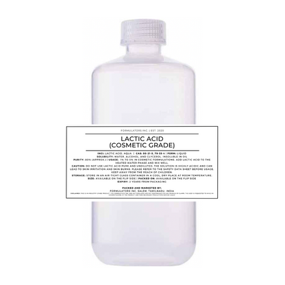 Lactic Acid (Cosmetic Grade)