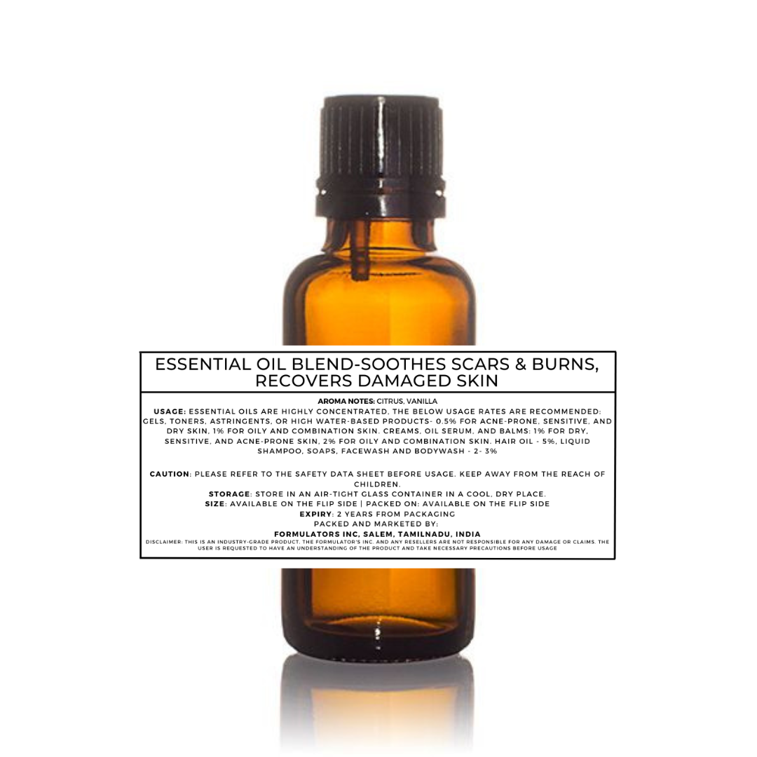 Essential Oil Blend-Soothes Scars & Burns, Recovers Damaged Skin