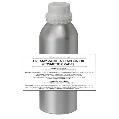 Creamy Vanilla Flavour Oil (Cosmetic Grade)