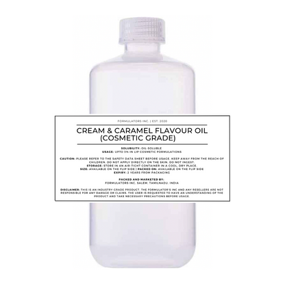 Cream & Caramel Flavour Oil (Cosmetic Grade)