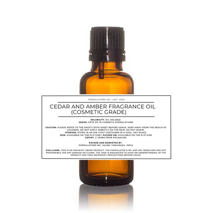 Cedar and Amber Fragrance Oil