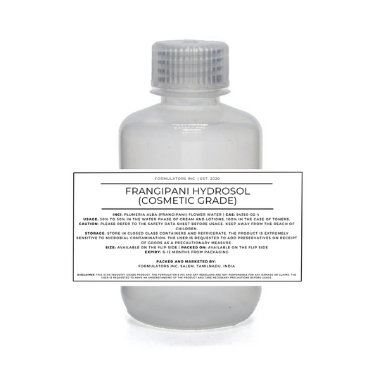 Frangipani Hydrosol (Cosmetic Grade)