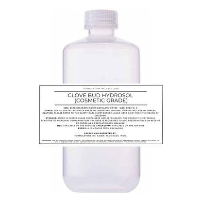 Clove Bud Hydrosol (Cosmetic Grade)