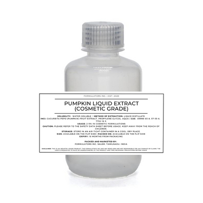 Pumpkin Liquid Extract (Cosmetic Grade)