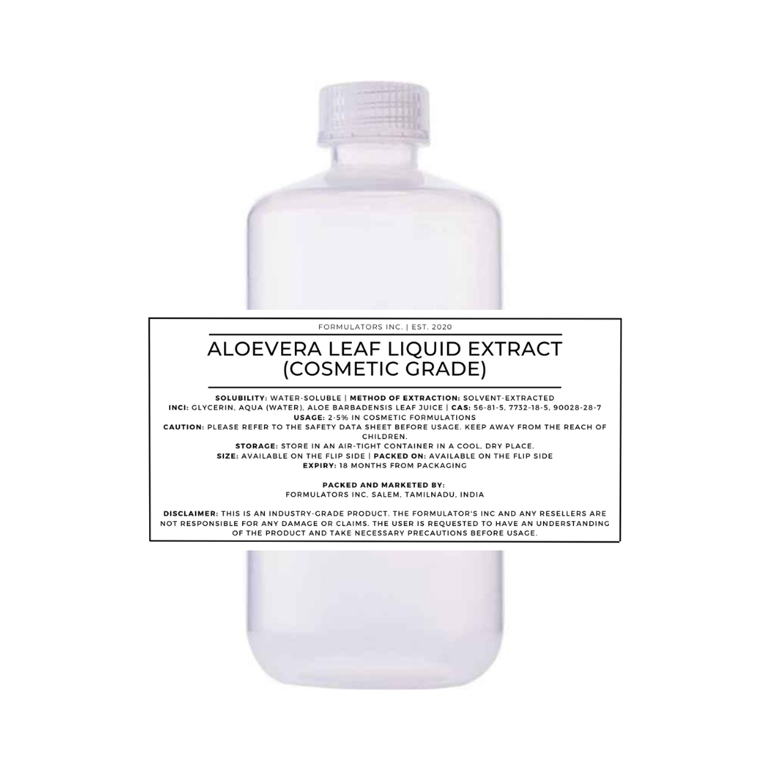 Aloevera Leaf Liquid Extract (Cosmetic Grade)