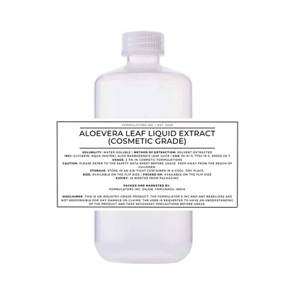 Aloevera Leaf Liquid Extract (Cosmetic Grade)