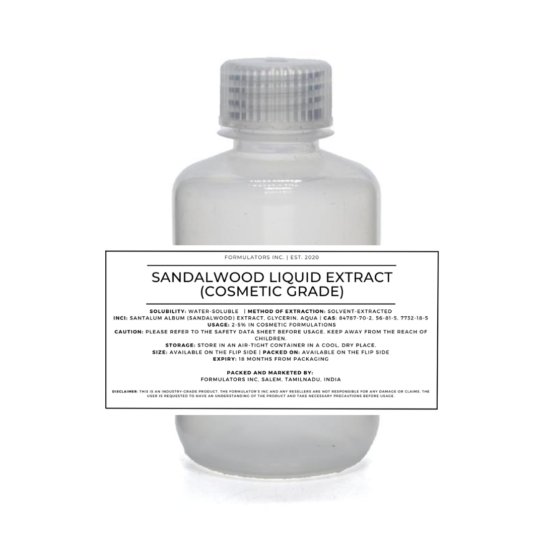Sandalwood Liquid Extract (Cosmetic Grade)