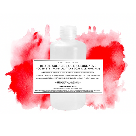 Red Oil-Soluble Liquid Colour / Dye (Cosmetic Formulation | Candle Making)