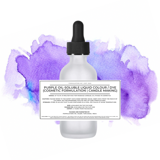 Purple Oil-Soluble Liquid Colour / Dye (Cosmetic Formulation | Candle Making)