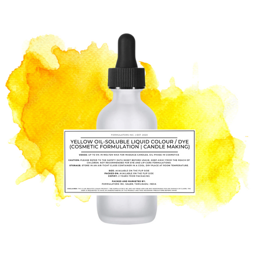 Yellow Oil-Soluble Liquid Colour / Dye (Cosmetic Formulation | Candle Making)