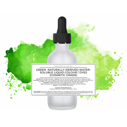 Green  Naturally-Derived Water-Soluble Liquid Colour/Dyes (Cosmetic Grade)