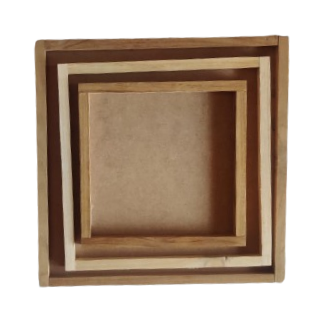 MDF Square Wooden Frame Base – The Art Connect