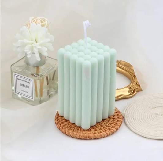 Bubble Cylinder Candle Silicone Mould