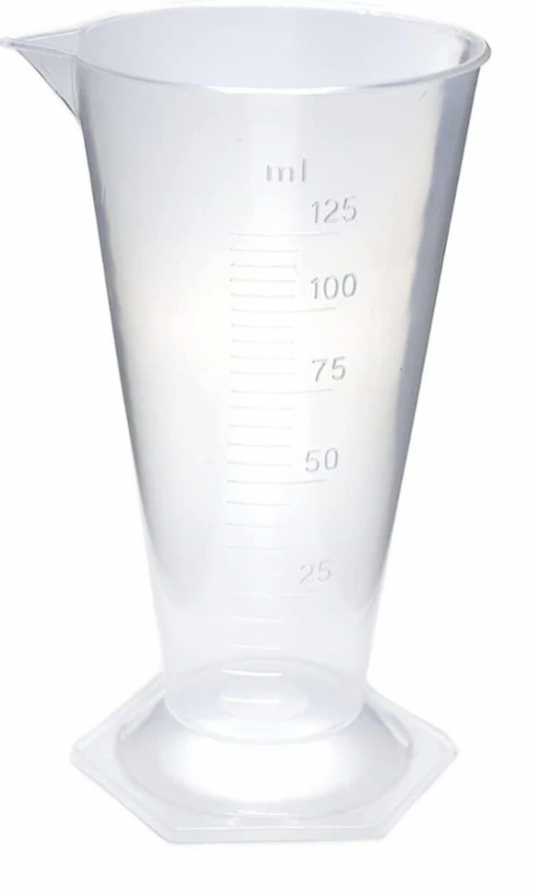 Small Measuring Conical Jars / Beakers (Hexagon Base + Embossed Graduation)