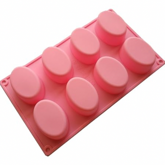 Oval Silicone Soap Mould - 100gms
