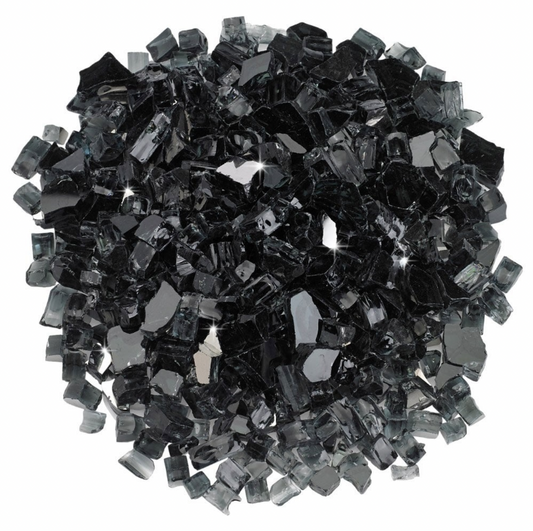 Black Reflective Fire-Pit Glass Crystals / Chips (Candle Making | Epoxy Resin | Geode)