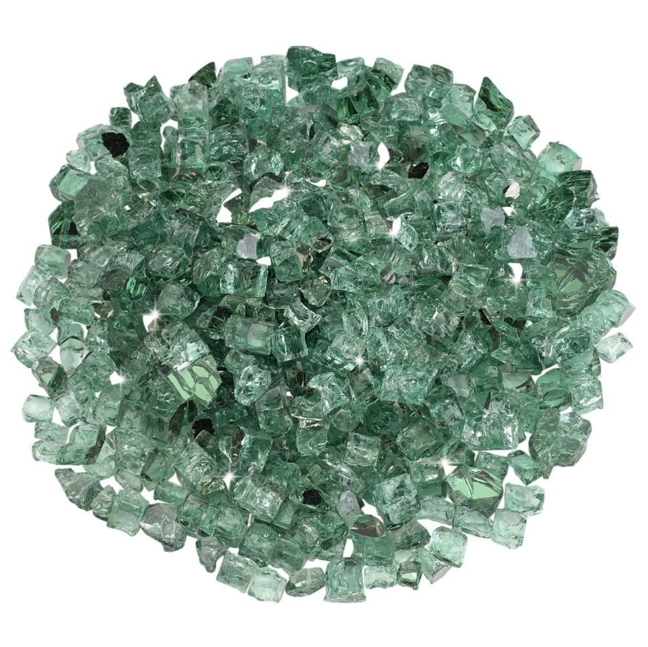 Leaf Green  Reflective Fire-Pit Glass Crystals / Chips (Candle Making | Epoxy Resin | Geode)