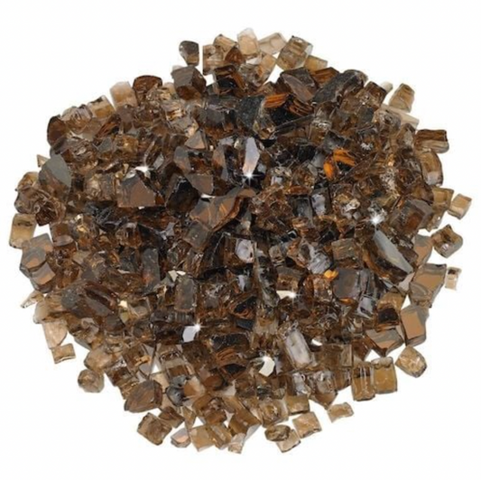 Dark Brown Reflective Fire-Pit Glass Crystals / Chips (Candle Making | Epoxy Resin | Geode)