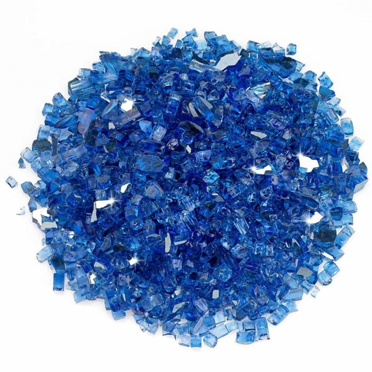 Cobalt Blue Reflective Fire-Pit Glass Crystals / Chips (Candle Making | Epoxy Resin | Geode)