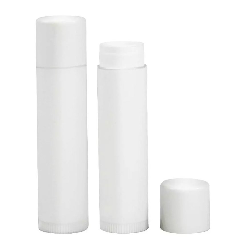 Cosmetic Lipbalm / Chapstick Tube - White (5ml)