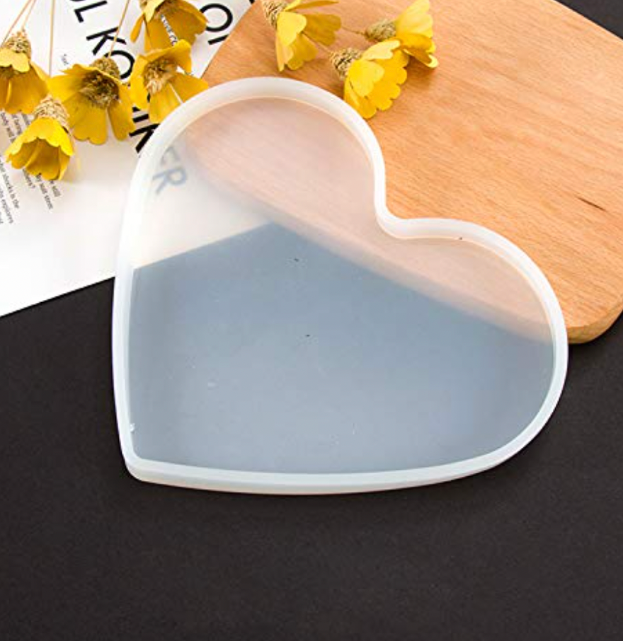 Four Inch Heart Coaster Silicone Mould (Epoxy Resin | Terrazzo | Art Concrete)