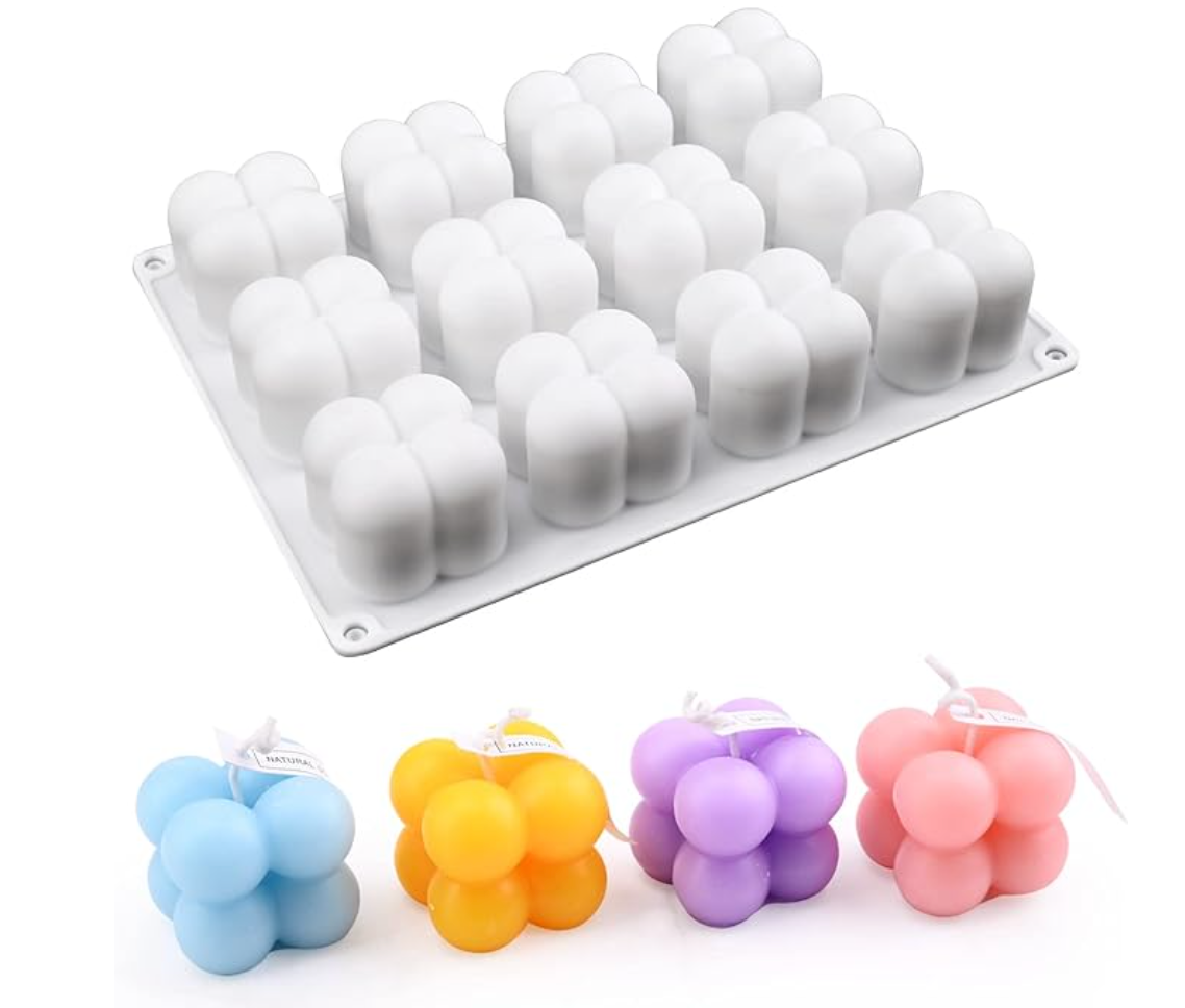 Mini Bubble Candle Silicone Mould (15 Cavities)