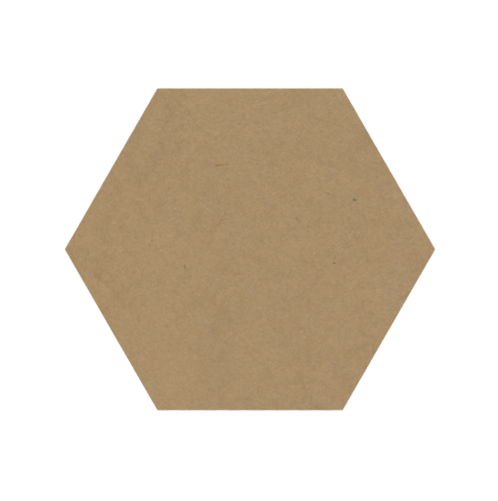 MDF Plain DIY Wooden Base (Hexagon)