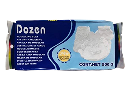 White Dozen Air-Hardening / Air-Dry Clay - 500gms