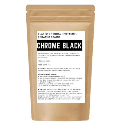 Chrome Black (Pottery Stain)