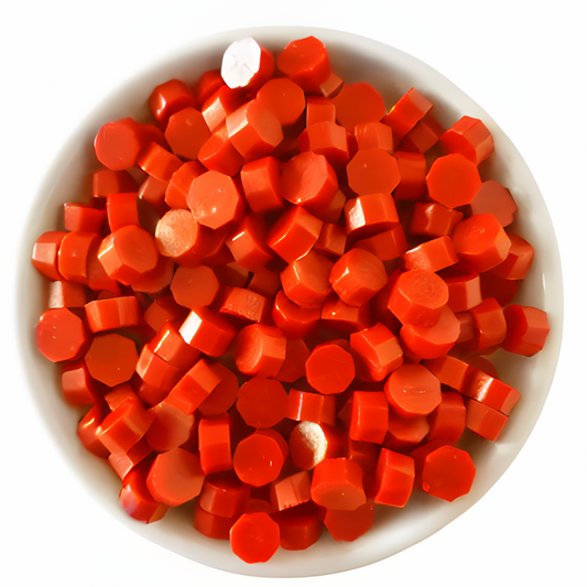 Orange Red Wax Sealing Beads