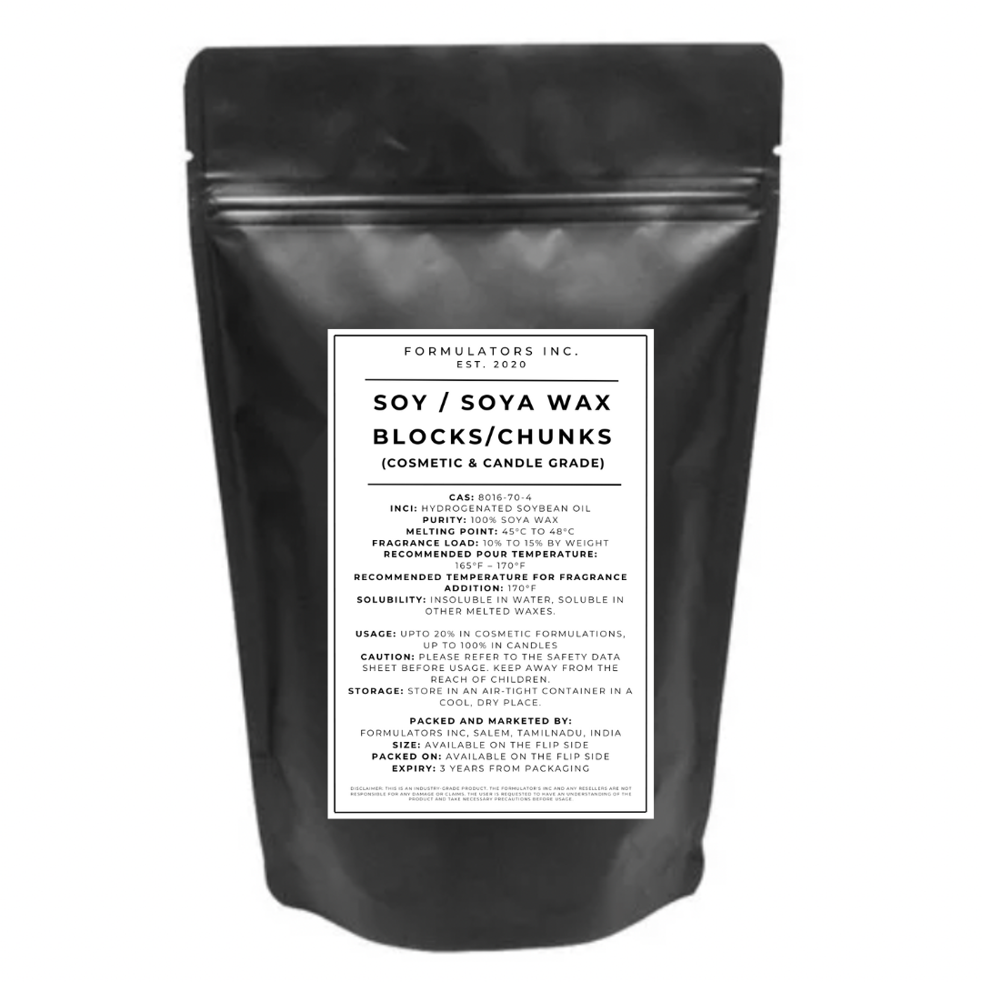 Soy / Soya Wax Blocks / Chunks (Cosmetic Formulation | Candle Making | Fabric Dyeing)